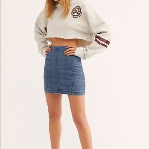 Free People Modern Femme Denim Mini